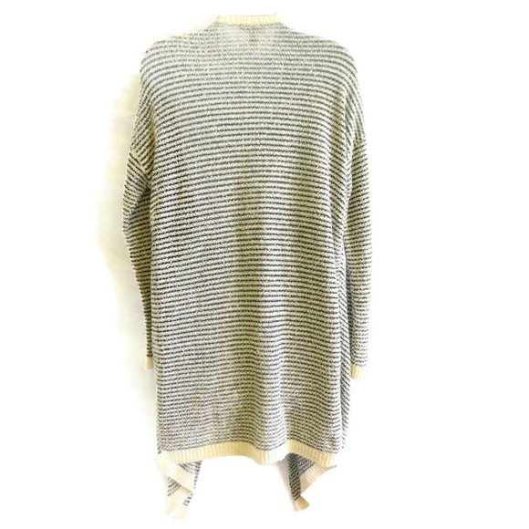 Eileen Fisher Cardigan Waterfall Organic Cotton Drop Shoulder Long Sleeve Ribbed - Picture 4 of 9